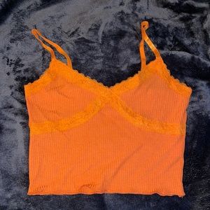 Orange Cami Crop Top